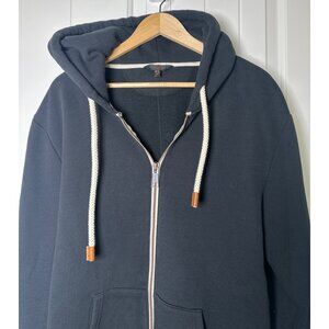 Outpost Makers Fleece Full-Zip Hoodie Sweatshirt With Drawstring, XL